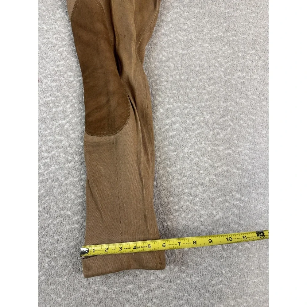 Vintage Over The Top Riding Togs Brown‎ Breeches Jodhpurs Suede Knee Patches